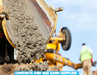 concrete red sand supplier